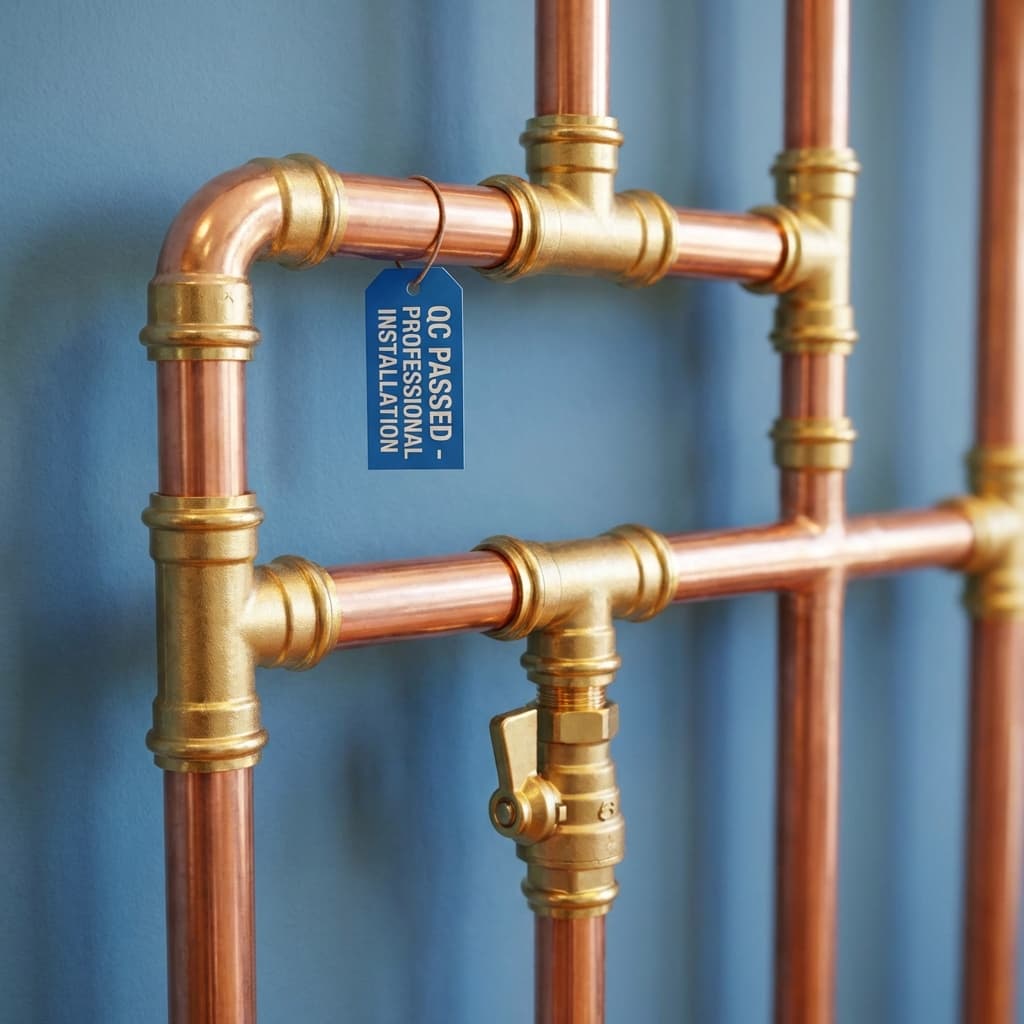 Réparation de fuite sur tuyauterie cuivre